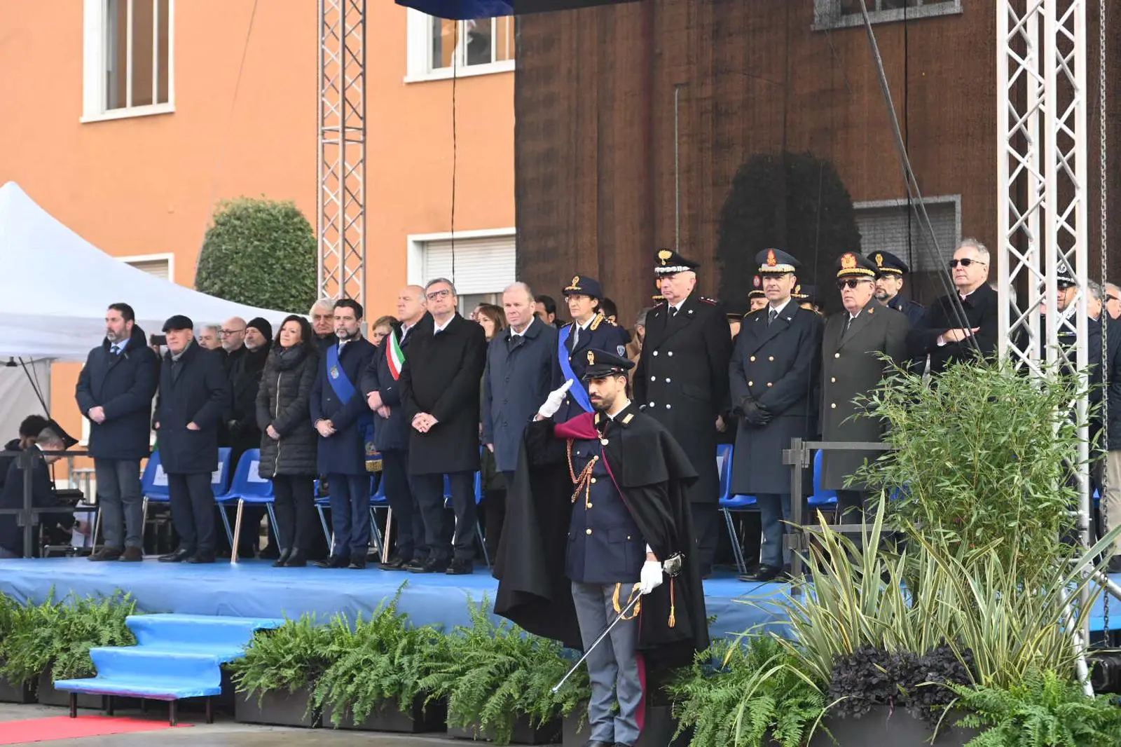 Il giuramento degli Agenti allievi alla Polgai