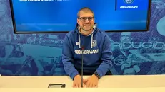 Matteo Cotelli oggi in conferenza - © www.giornaledibrescia.it