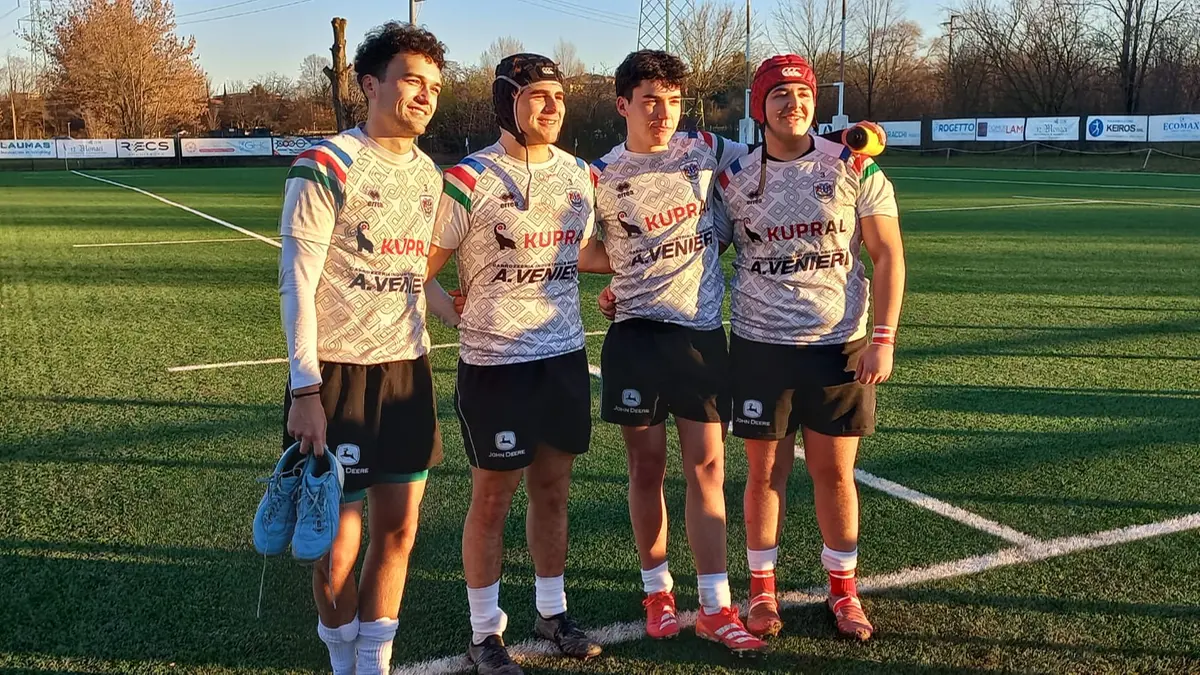 Da sinistra Christopher Venieri, Federico Fusi, Angelo Venieri e Riccardo Fusi - Foto Bassa Bresciana © www.giornaledibrescia.it