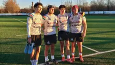 Da sinistra Christopher Venieri, Federico Fusi, Angelo Venieri e Riccardo Fusi - Foto Bassa Bresciana © www.giornaledibrescia.it