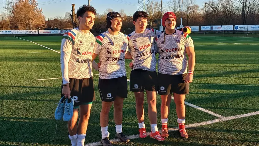 Da sinistra Christopher Venieri, Federico Fusi, Angelo Venieri e Riccardo Fusi - Foto Bassa Bresciana © www.giornaledibrescia.it