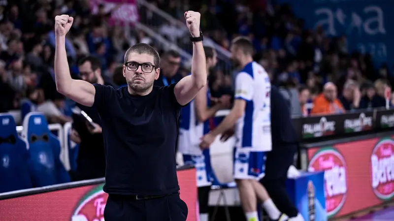 L'esultanza di Matteo Cotelli - © Checchi@newreporter