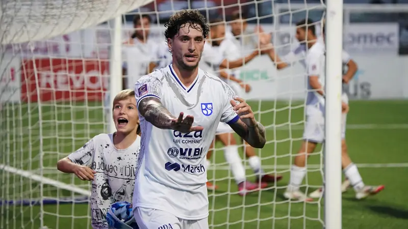 Cisco esulta dopo il gol a Trento - Foto New Reporter Perteghella © www.giornaledibrescia.it