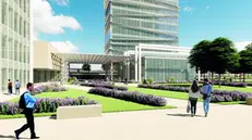 L’area di via Sostegno come progettata dallo studio B+MA per conto della G.C. srl - © www.giornaledibrescia.it