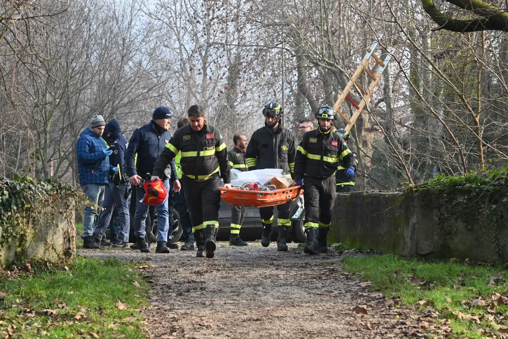 Il luogo dove è stata ritrovata l'anziana scomparsa
