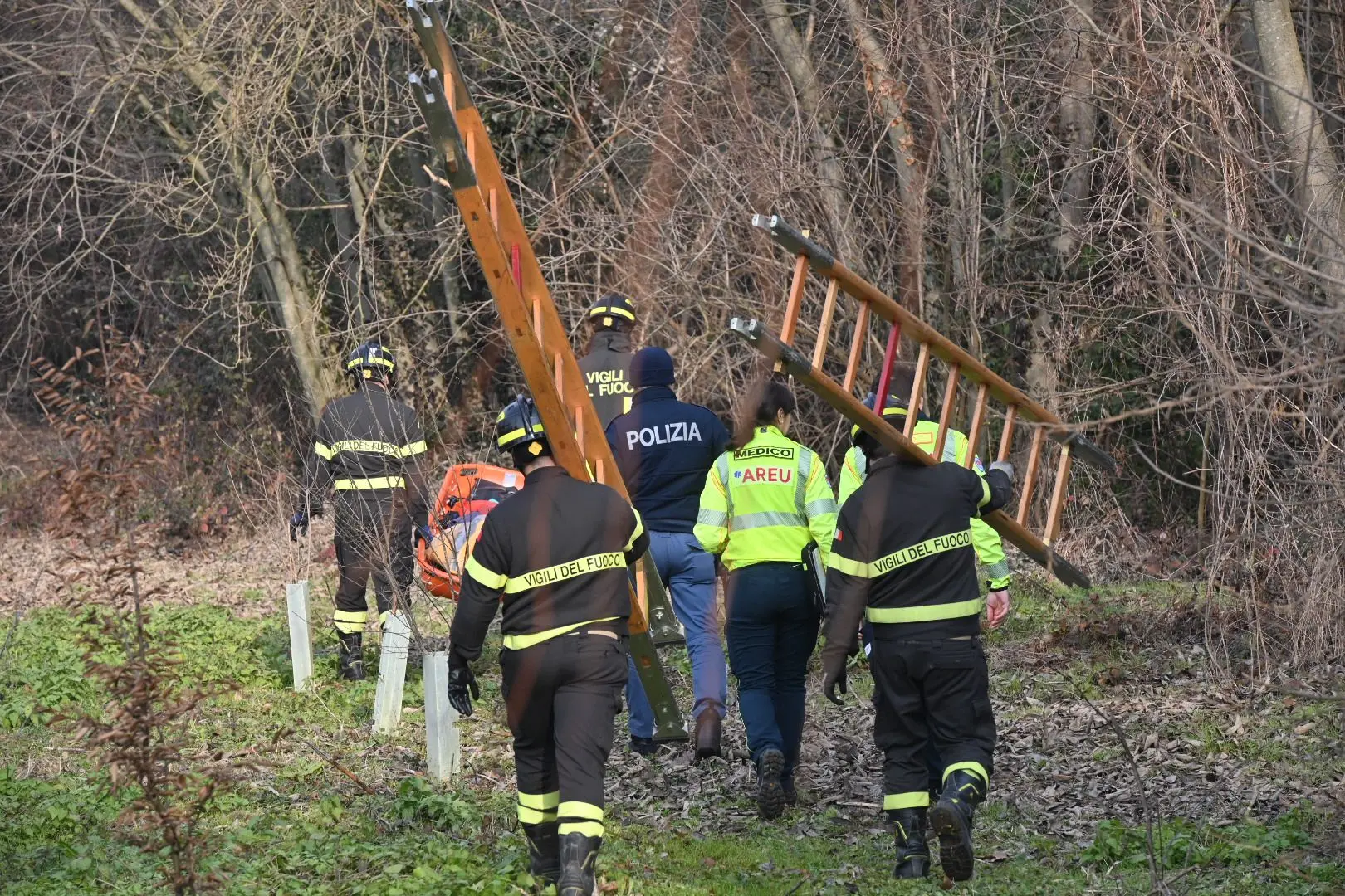 Il luogo dove è stata ritrovata l'anziana scomparsa