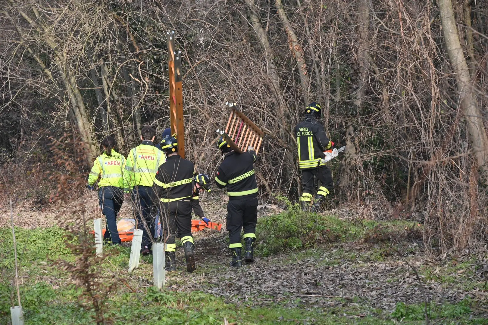 Il luogo dove è stata ritrovata l'anziana scomparsa