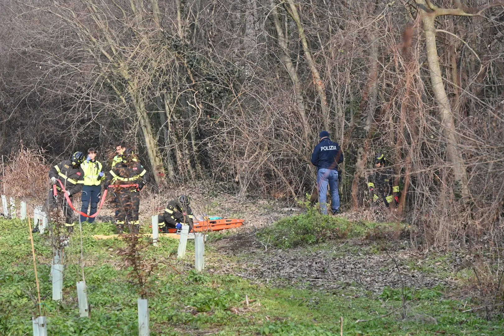 Il luogo dove è stata ritrovata l'anziana scomparsa