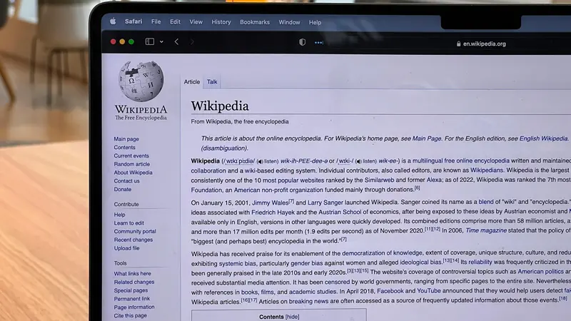 La pagina Wikipedia su Wikipedia