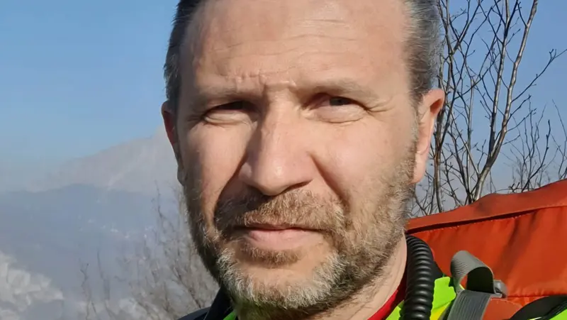 Il vice presidente del Cnsas lombardo Gianluca Crotta