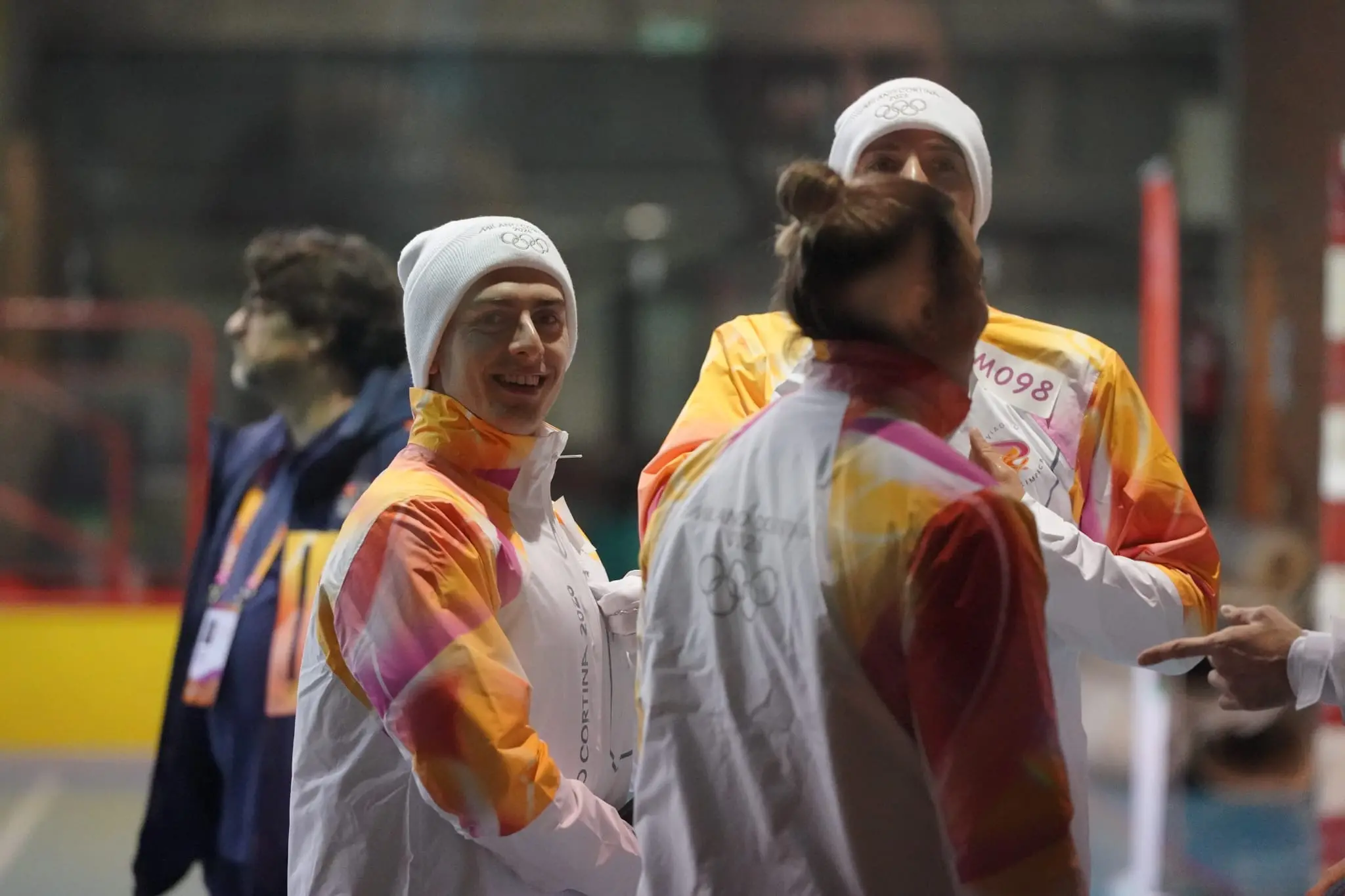 Tedofori bresciani al palazzetto di via Nullo