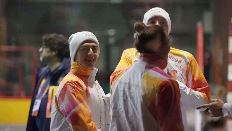 Tedofori bresciani al palazzetto di via Nullo