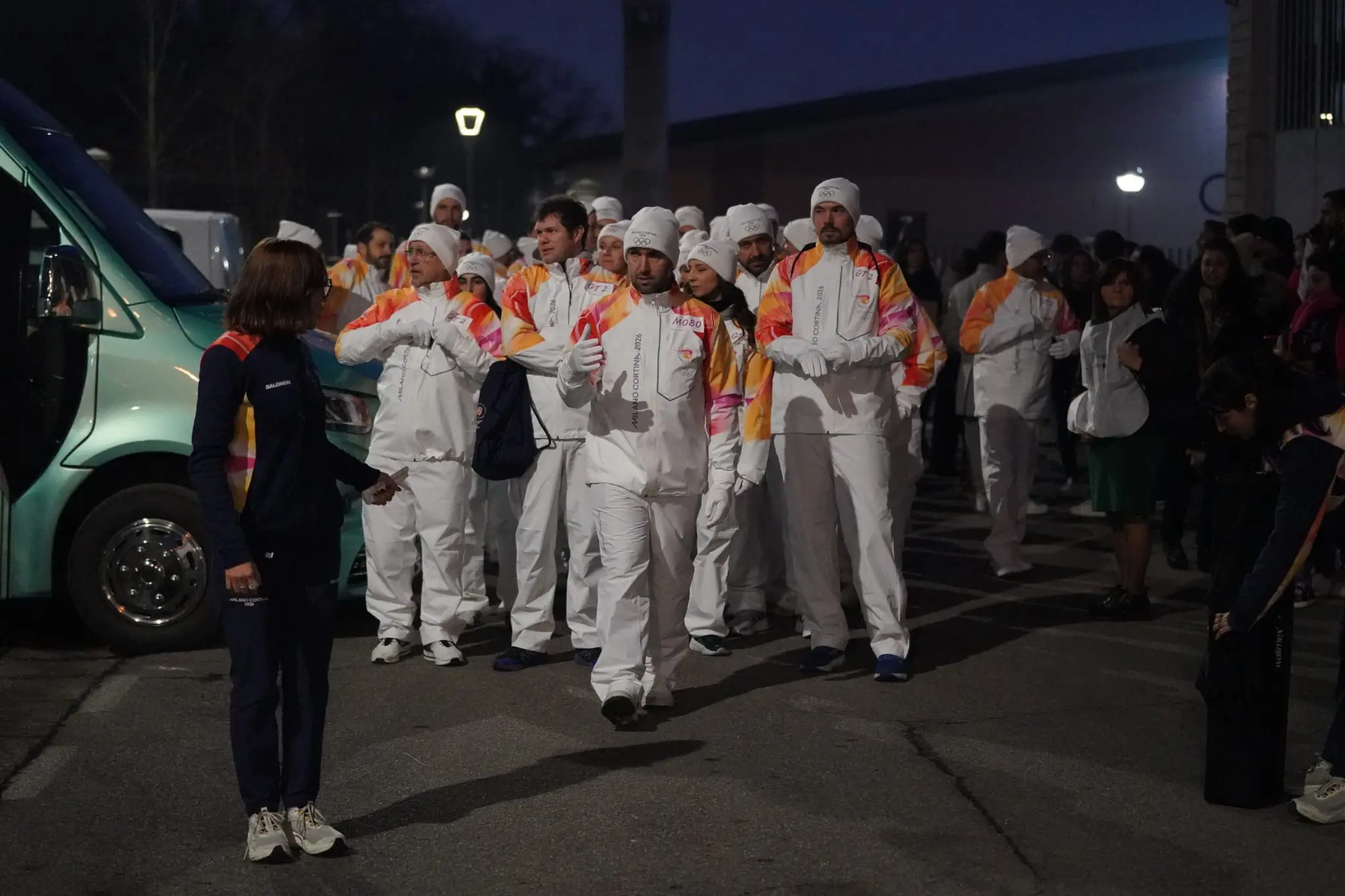 Tedofori bresciani al palazzetto di via Nullo
