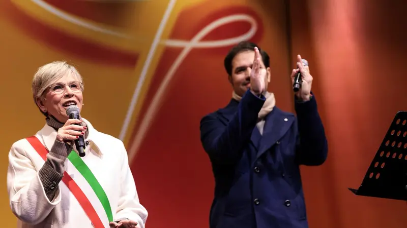 La sindaca Castelletti e l'assessore Cantoni