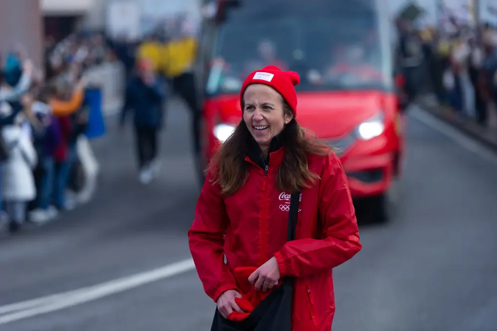 La Fiamma olimpica tra Sarnico e Paratico