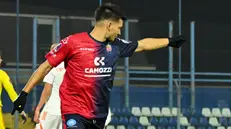 L'esultanza di Iori - Foto New Reporter Pasotti © www.giornaledibrescia.it