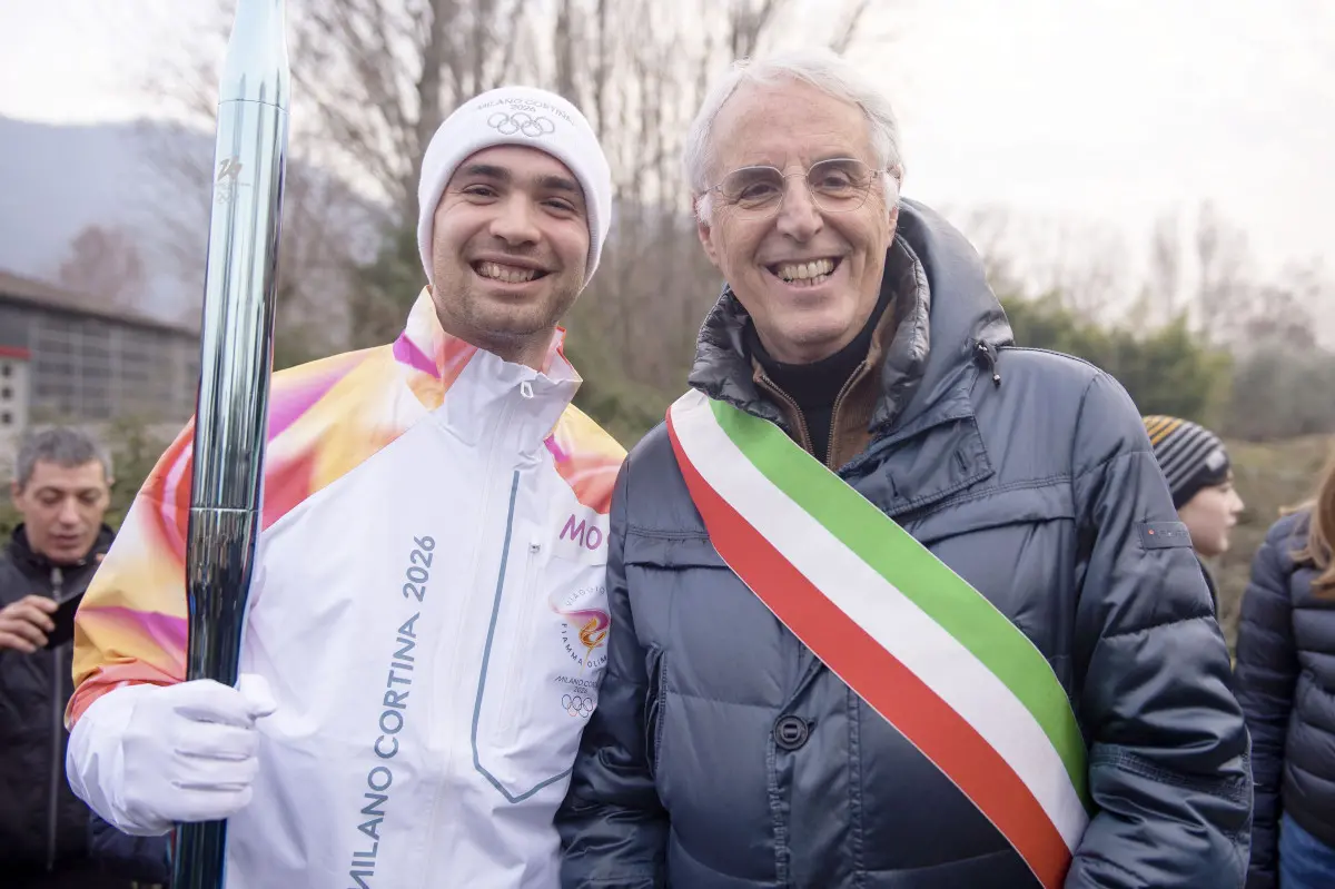 La Fiamma olimpica a Iseo