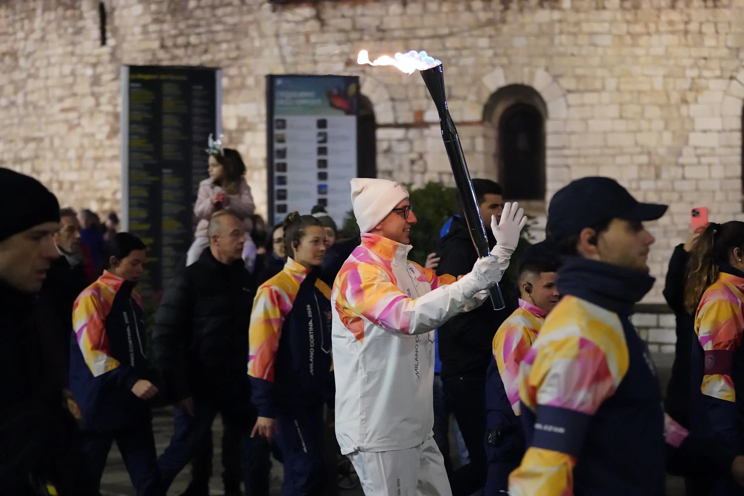 BRESCIA FIAMMA OLIMPICA TAPPA 41 BRESCIA NELLA FOTO PASSAGGIO TEDOFORO   17-01-2026  perteghella@newreporter