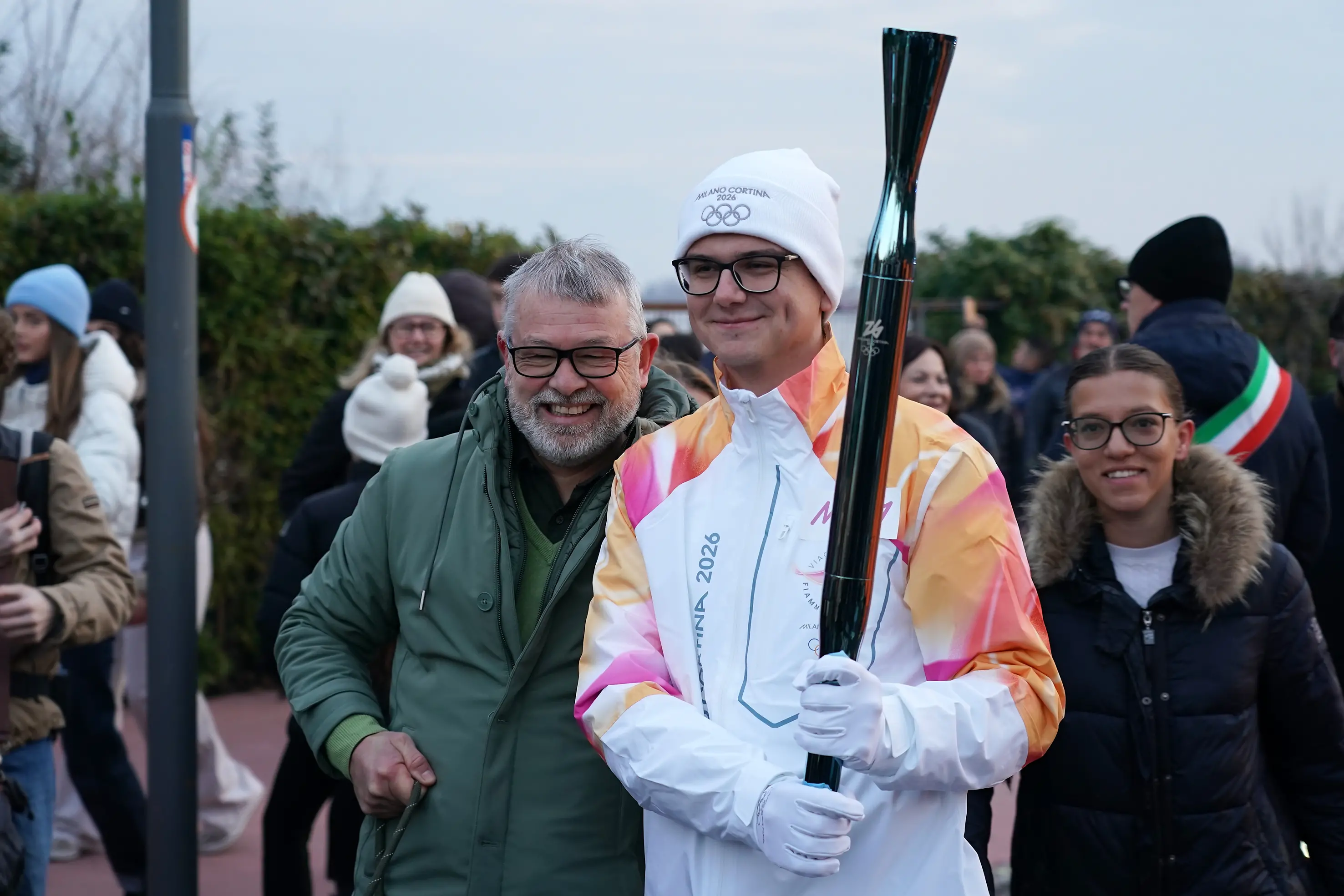 Il passaggio della Fiamma olimpica da Desenzano del Garda