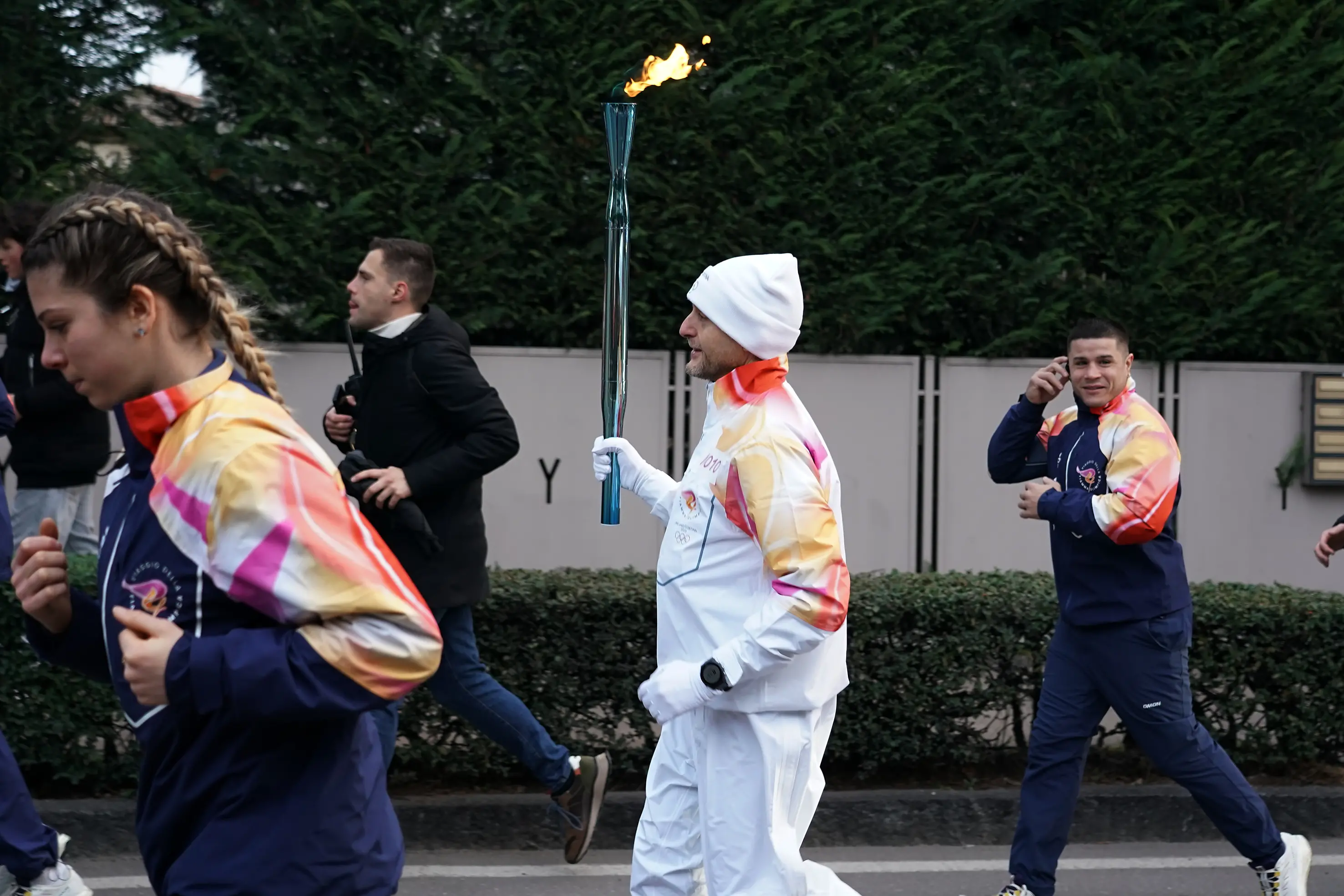 Il passaggio della Fiamma olimpica da Desenzano del Garda