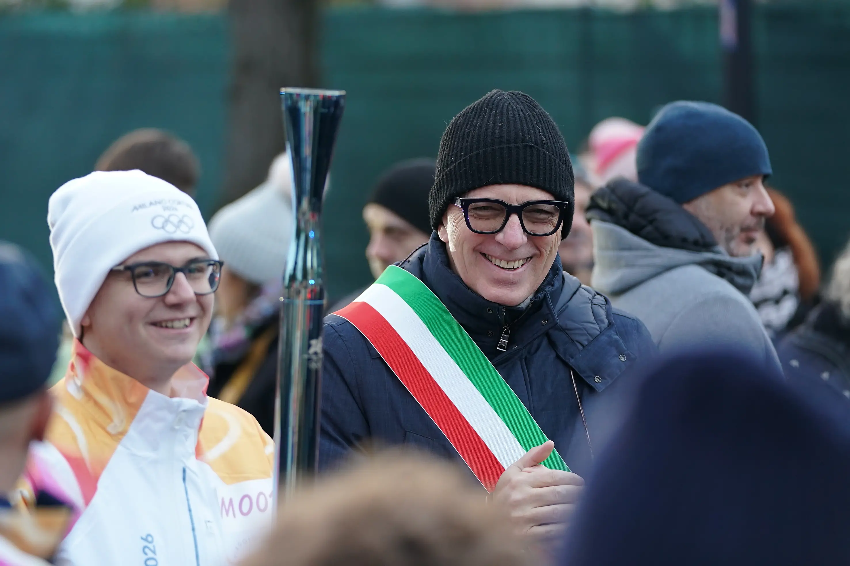 Il passaggio della Fiamma olimpica da Desenzano del Garda