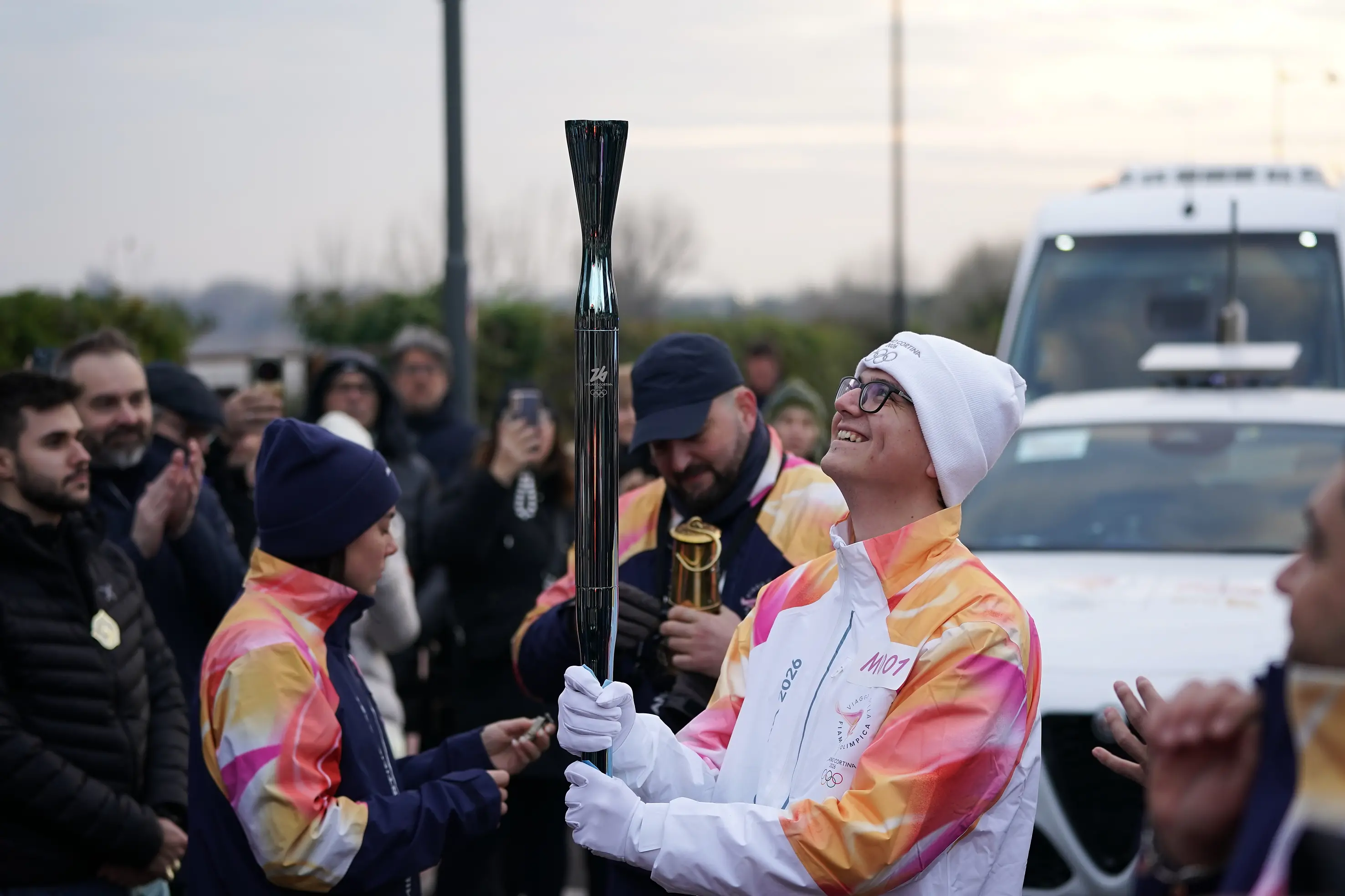 Il passaggio della Fiamma olimpica da Desenzano del Garda