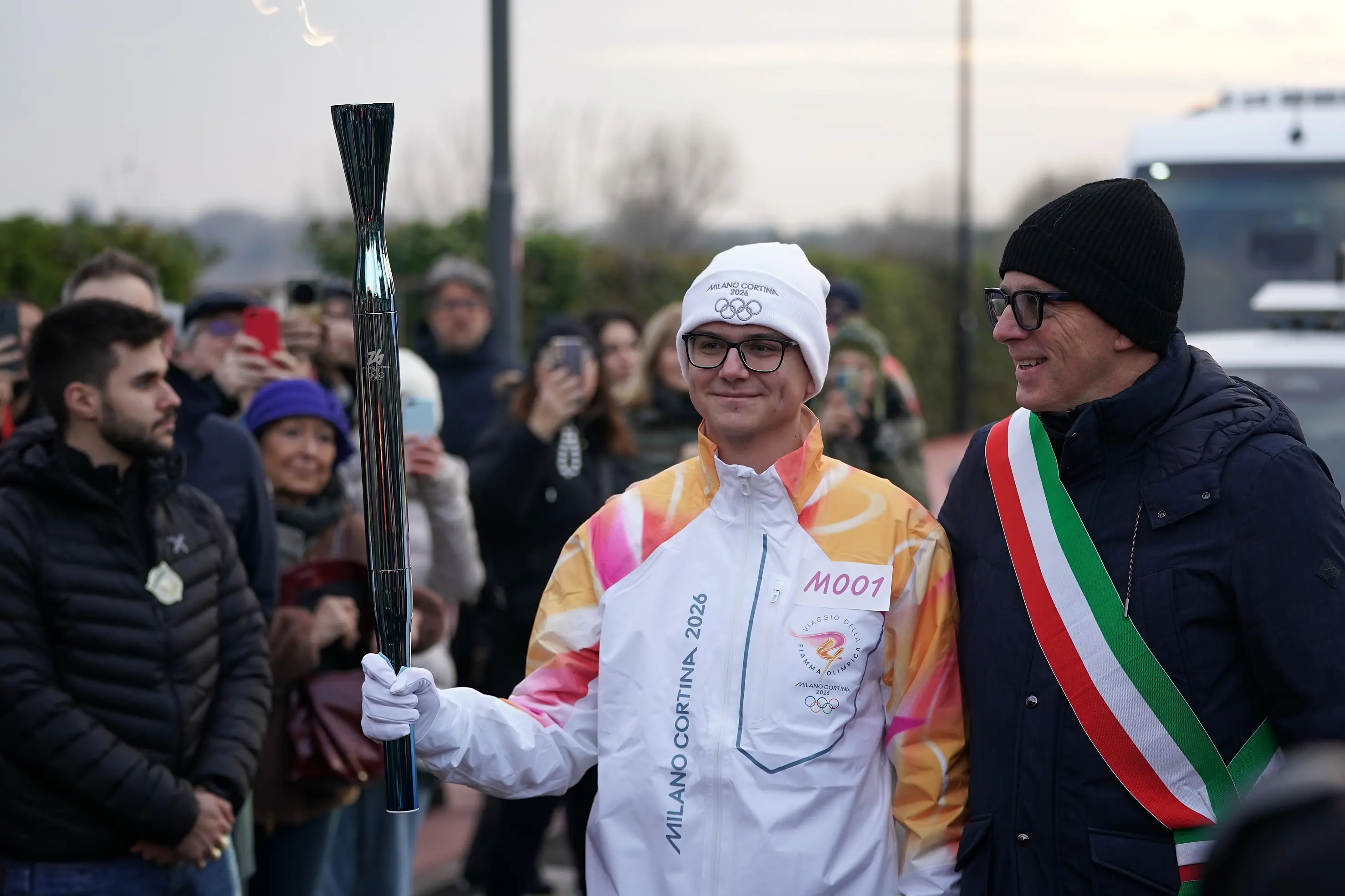 Il passaggio della Fiamma olimpica da Desenzano del Garda