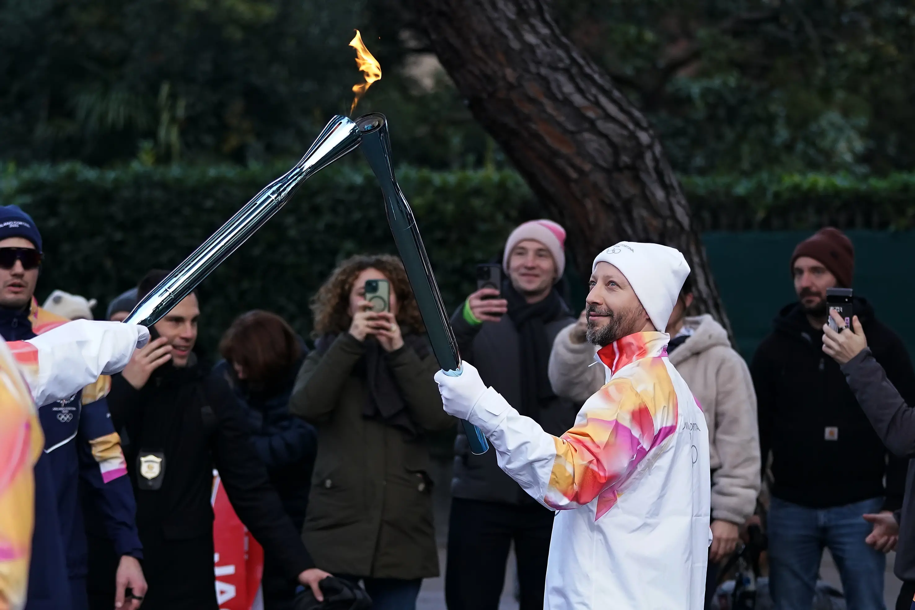 Il passaggio della Fiamma olimpica da Desenzano del Garda