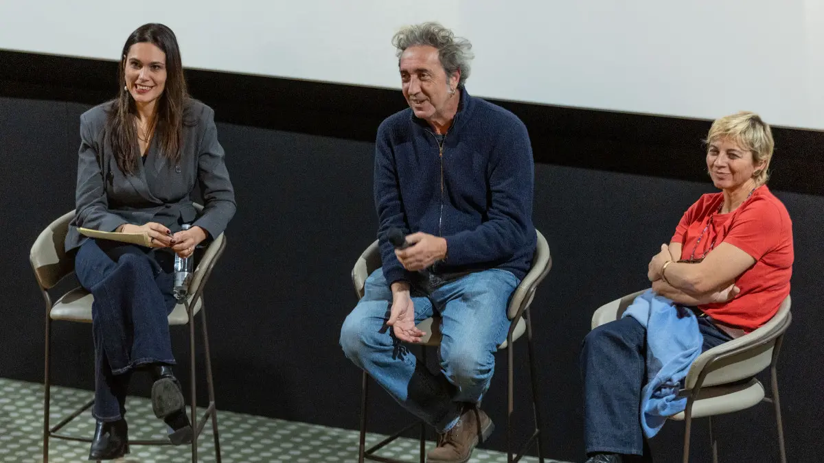 SPETTACOLI BRESCIA CINEMA MORETTO PAOLO SORRENTINO NELLA FOTO PAOLO SORRENTINO e Daria D'Antonio Dibattito film La Grazia 18-01-2026 Marazzani@newreporter