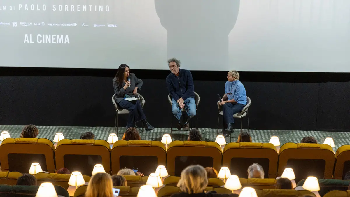 SPETTACOLI BRESCIA CINEMA MORETTO PAOLO SORRENTINO NELLA FOTO PAOLO SORRENTINO e Daria D'Antonio Dibattito film La Grazia 18-01-2026 Marazzani@newreporter