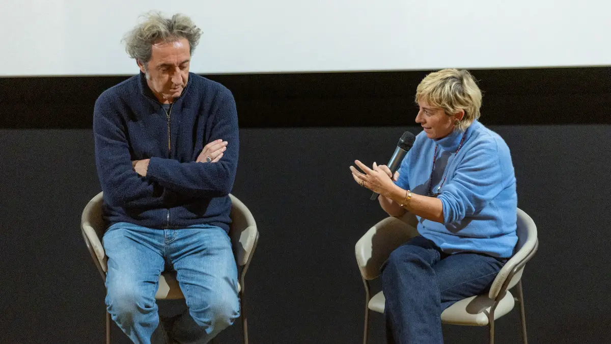 SPETTACOLI BRESCIA CINEMA MORETTO PAOLO SORRENTINO NELLA FOTO PAOLO SORRENTINO e Daria D'Antonio Dibattito film La Grazia 18-01-2026 Marazzani@newreporter