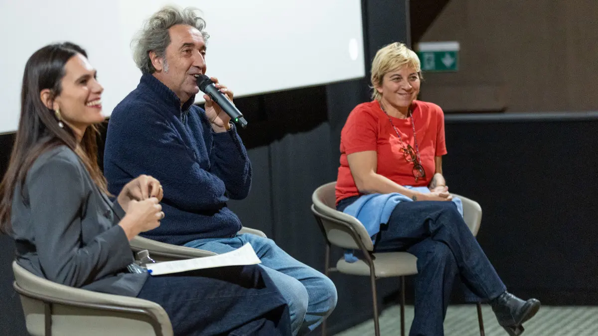 SPETTACOLI BRESCIA CINEMA MORETTO PAOLO SORRENTINO NELLA FOTO PAOLO SORRENTINO e Daria D'Antonio Dibattito film La Grazia 18-01-2026 Marazzani@newreporter