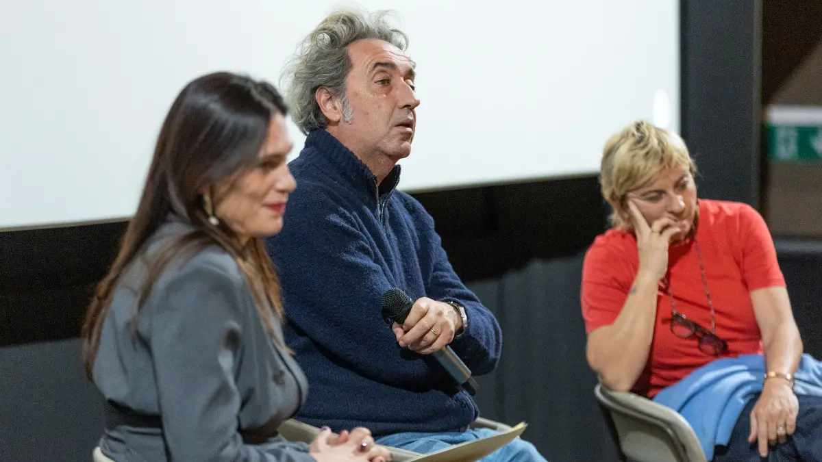 SPETTACOLI BRESCIA CINEMA MORETTO PAOLO SORRENTINO NELLA FOTO PAOLO SORRENTINO e Daria D'Antonio Dibattito film La Grazia 18-01-2026 Marazzani@newreporter