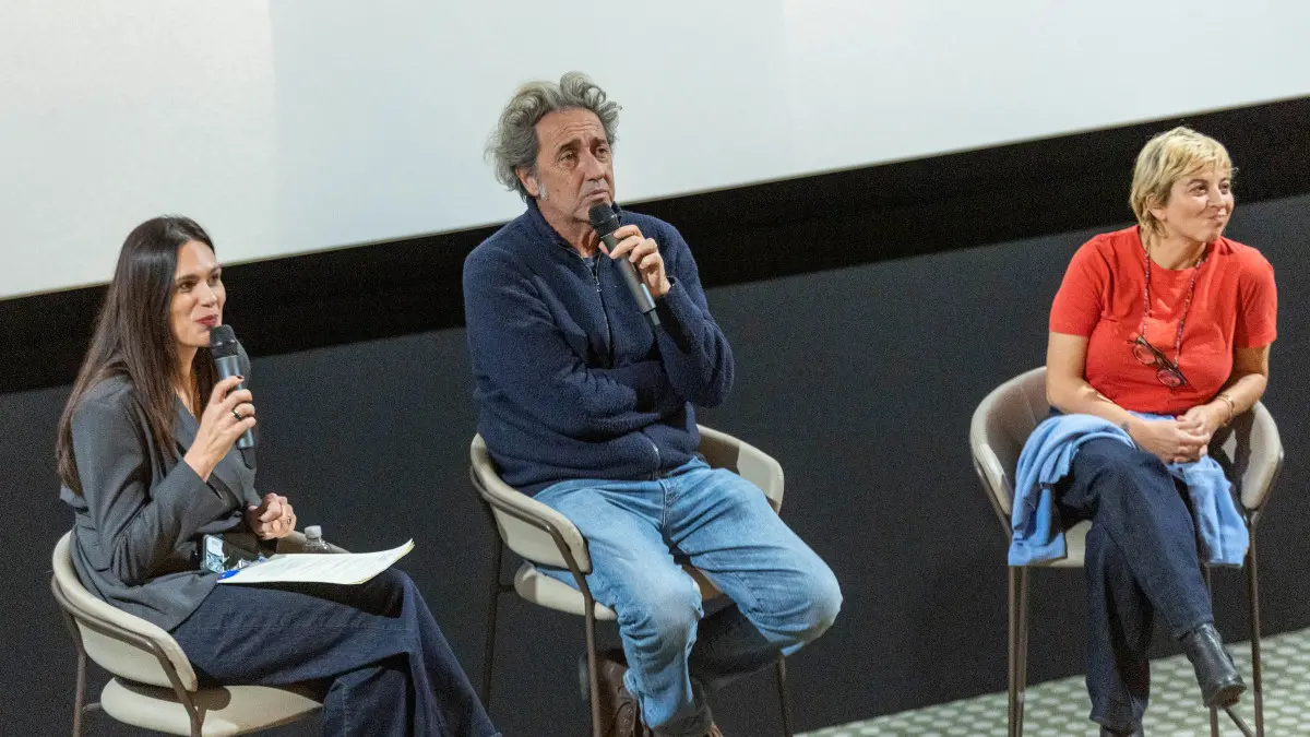 SPETTACOLI BRESCIA CINEMA MORETTO PAOLO SORRENTINO NELLA FOTO PAOLO SORRENTINO e Daria D'Antonio Dibattito film La Grazia 18-01-2026 Marazzani@newreporter