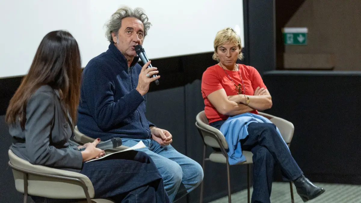 SPETTACOLI BRESCIA CINEMA MORETTO PAOLO SORRENTINO NELLA FOTO PAOLO SORRENTINO e Daria D'Antonio Dibattito film La Grazia 18-01-2026 Marazzani@newreporter