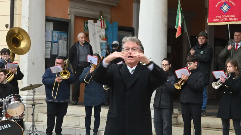 L'evento è stato accompagnato dalla musica della banda - Foto Gabriele Strada/Neg © www.giornaledibrescia.it