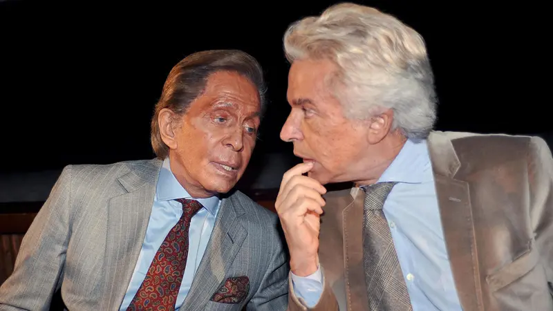 Valentino Garavani e Giancarlo Giammetti - Foto Ansa © www.giornaledibrescia.it