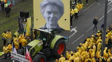 Agricoltori in piazza a Strasburgo