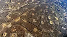 Un'area dove viene estratto petrolio tramite il fracking