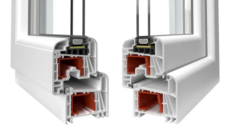 Le camere d'aria nei profili favoriscono l'isolamento