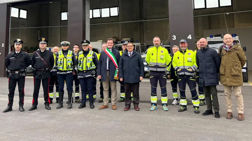 L'assessore regionale La Russa in visita alla sede della ProCiv Botticino