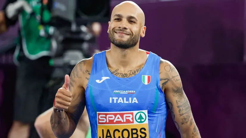 Marcell Jacobs è pronto a tornare a lavorare con Paolo Camossi Foto Ansa  © www.giornaledibrescia.it