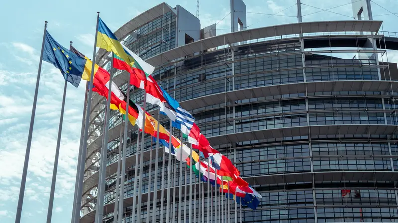 Bandiere a Strasburgo