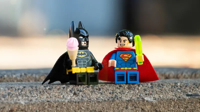 Batman e Superman in versione Lego