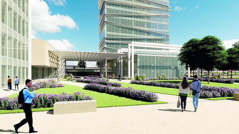 L’area di via Sostegno come progettata dallo studio B+MA per conto della G.C. srl - © www.giornaledibrescia.it