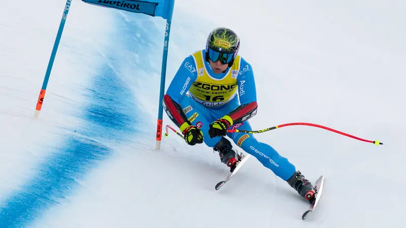 Giovanni Franzoni in pista in Val Gardena