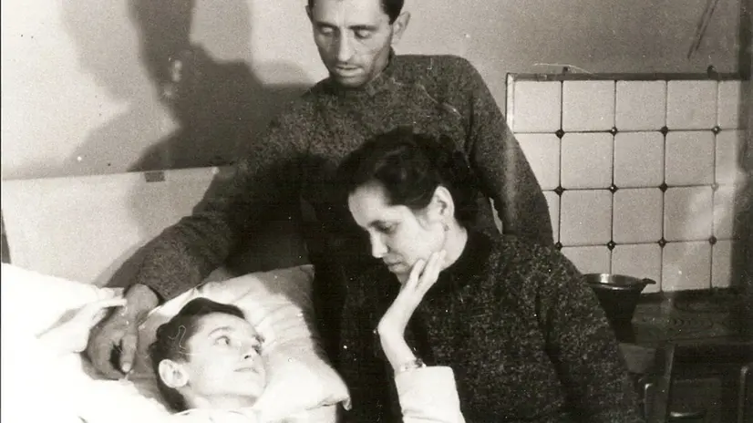 Angiolino con mamma e papà