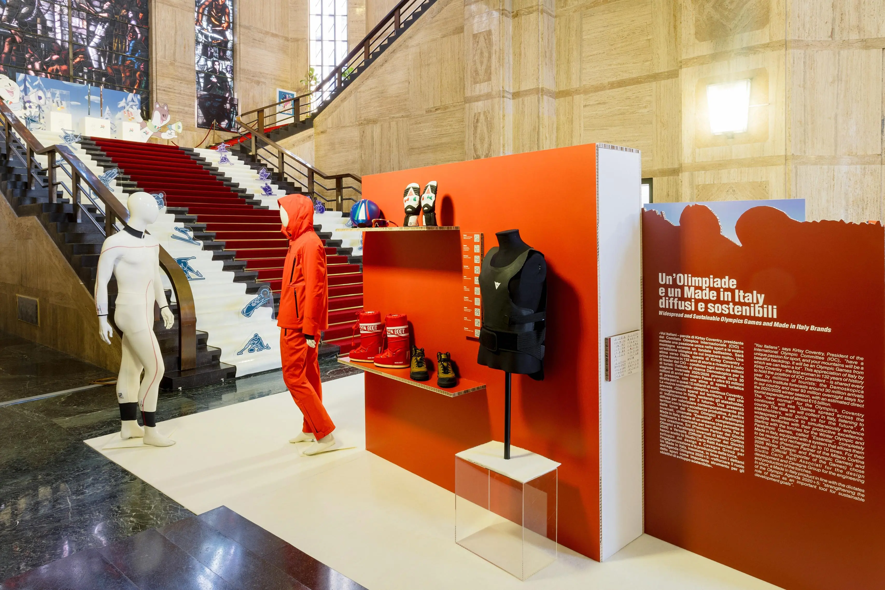 La mostra «Milano Cortina 2026. I giochi del Made in Italy»