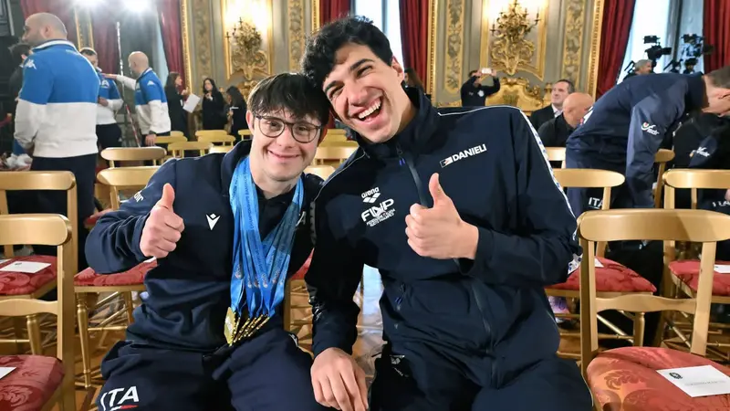 Mattia Tononi al Quirinale - Foto Facebook Sport Paralimpico News