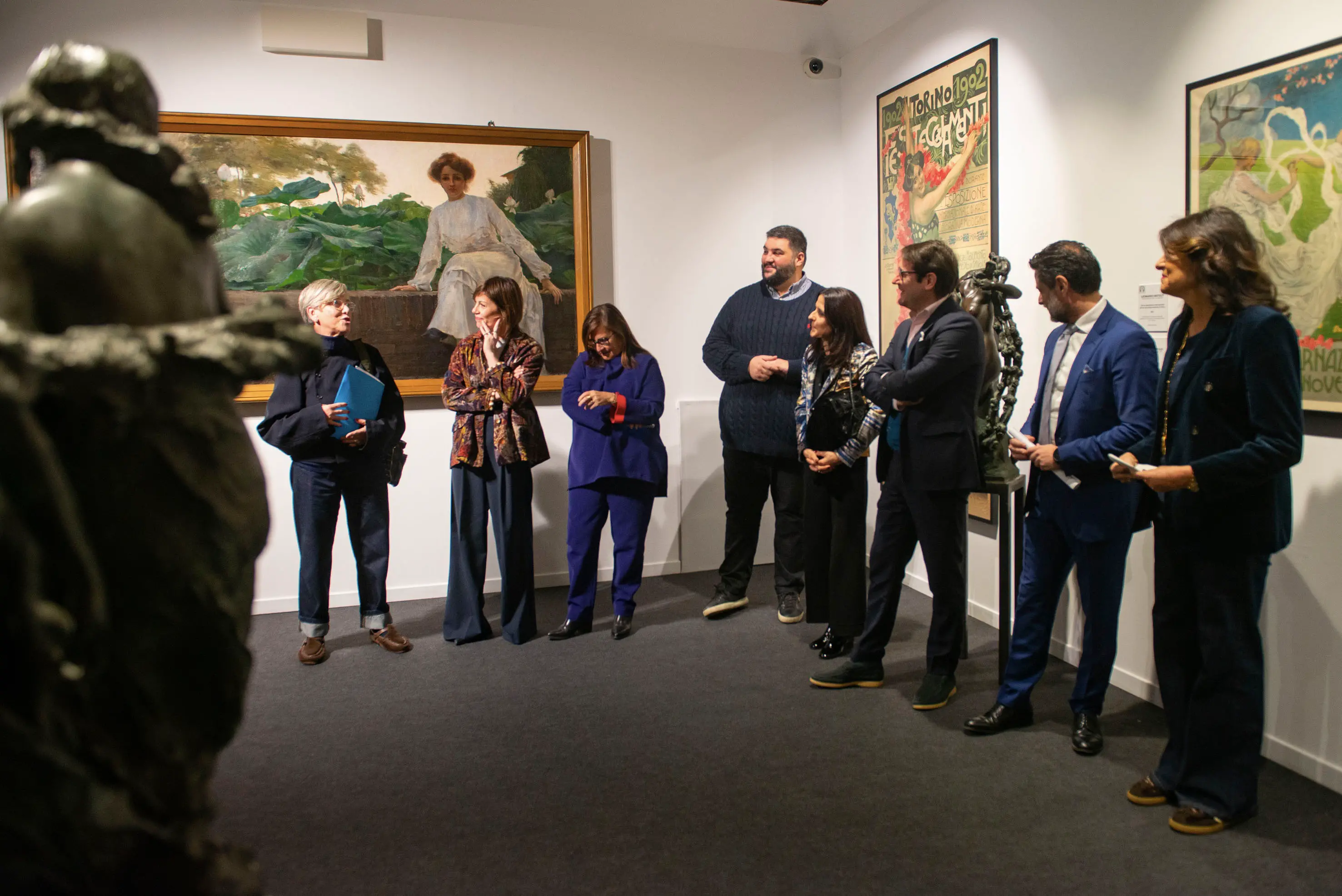 L'inaugurazione della mostra Liberty a Palazzo Martinengo